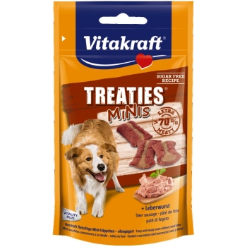 VITAKRAFT TREATIES BITS przysmak z wątróbką dla psa 120g