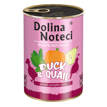 DOLINA NOTECI SUPERFOOD Kaczka z przepiórką 400g