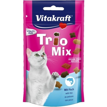 VITAKRAFT TRIO MIX przysmak dla kota ryba 60g