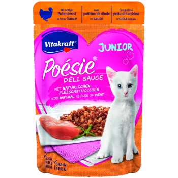 VITAKRAFT POESIE DELI SAUCE JUNIOR indyk saszetka dla młodego kota 85g