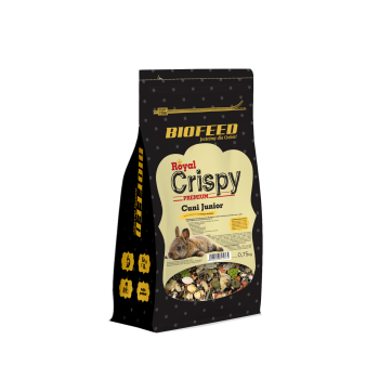 BIOFEED Royal Crispy Premium Cuni Junior 750g - dla młodych królików