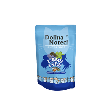 DOLINA NOTECI SUPERFOOD Jagnięcina i cielęcina saszetka kot 85g