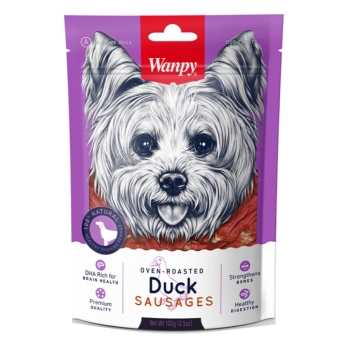 WANPY DUCK SAUSAGES 100g