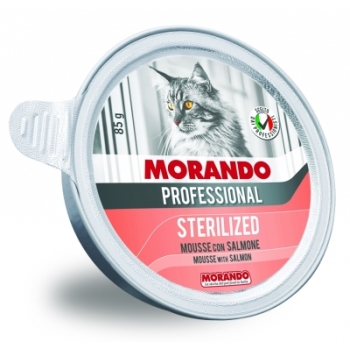 MORANDO PRO KOT STERILIZED Miseczka z łososiem 85g