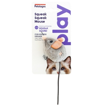 PETSTAGES Squeak squeak mouse Myszka piszcząca [PS70377]