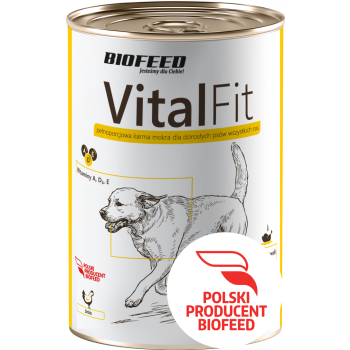 BIOFEED VITALFIT puszka dla psów z drobiem 415g