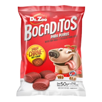 DR ZOO Bocaditos Carne - Przekąski dla psa o smaku wołowiny 50g [11139]