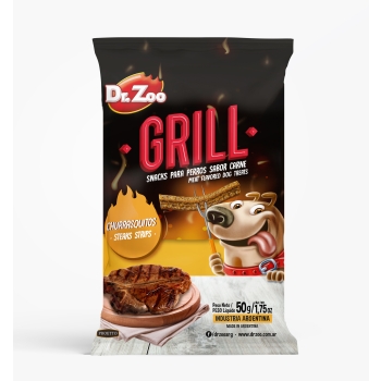 DR ZOO Grill Churrasquitos - Grillowane paski dla psa o smaku steka 50g [11212]