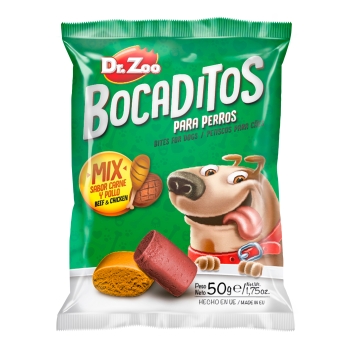 DR ZOO Bocaditos Mix Carne & Pollo - Przekąski dla psa Mix o smaku wołowiny i kurczaka 50g [11141]