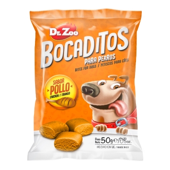 DR ZOO Bocaditos Pollo - Przekąski dla psa o smaku kurczaka 50g [11140]