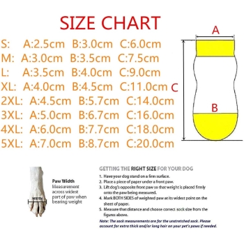 AKOPAWON Antyposlizgowe skarpetki dla psów, 4 sztuki, kolor szary, rozmiar 4XL,  psa psów 12-15kg